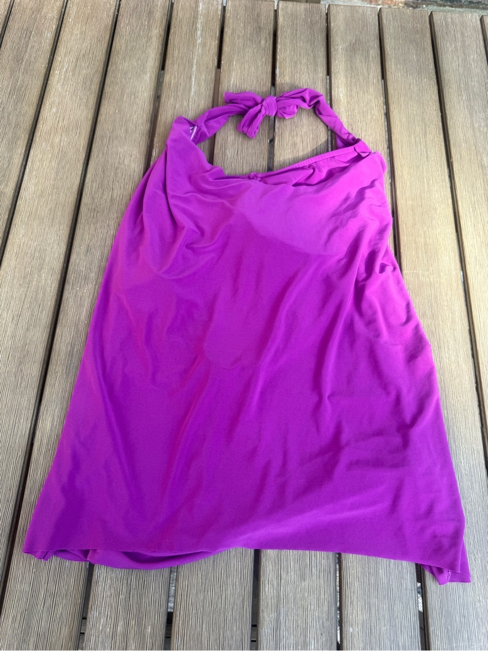 Magicsuit Swim Dress Cover Up Halter Purple Magenta Size 12 Shaping Swimwear